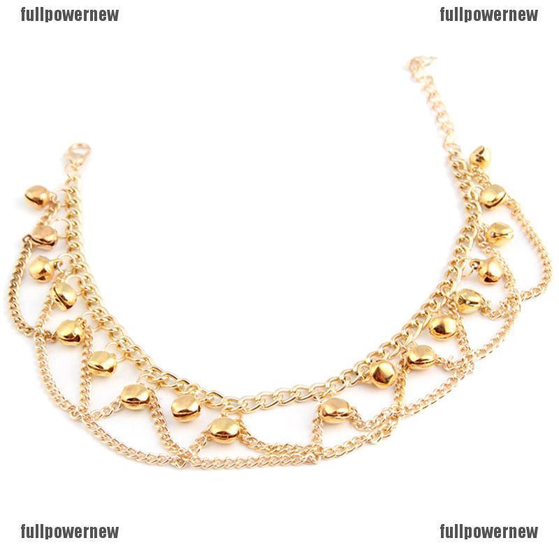 Lắc cổ chân mạ vàng / bạc đính đá pha lê | BigBuy360 - bigbuy360.vn