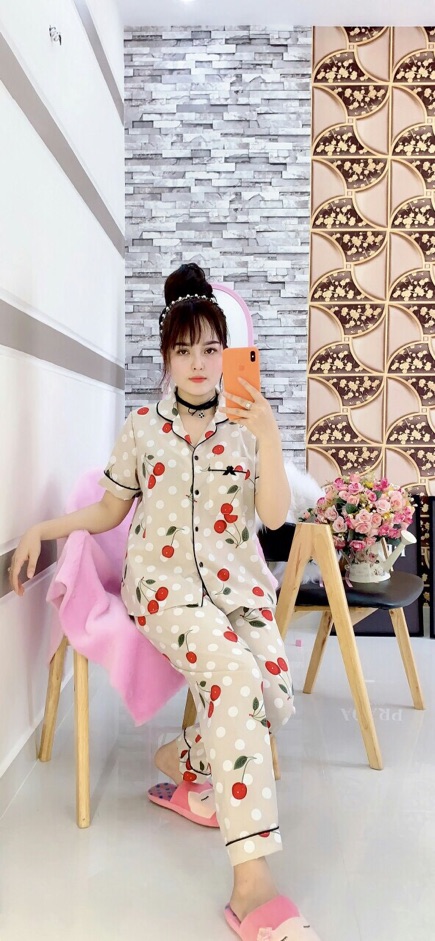 Satin lụa phối viền