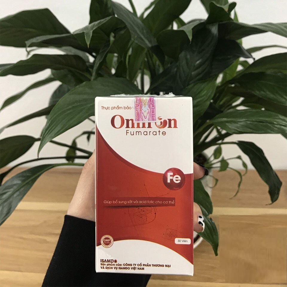 OMIRON FUMARATE – Bổ sung sắt hữu cơ cho bà bầu, người lớn và trẻ nhỏ thiếu sắt (30 viên)
