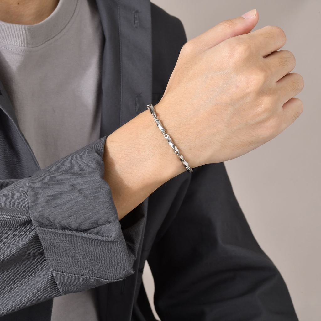 Vnox Vòng Tay Thép Không Gỉ Không Phai Màu Thời Trang Cho Nam