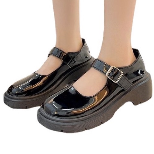 GIÀY NỮ LOLITA 4cm  2 màu đen trắng phiên bản Cao Cấp