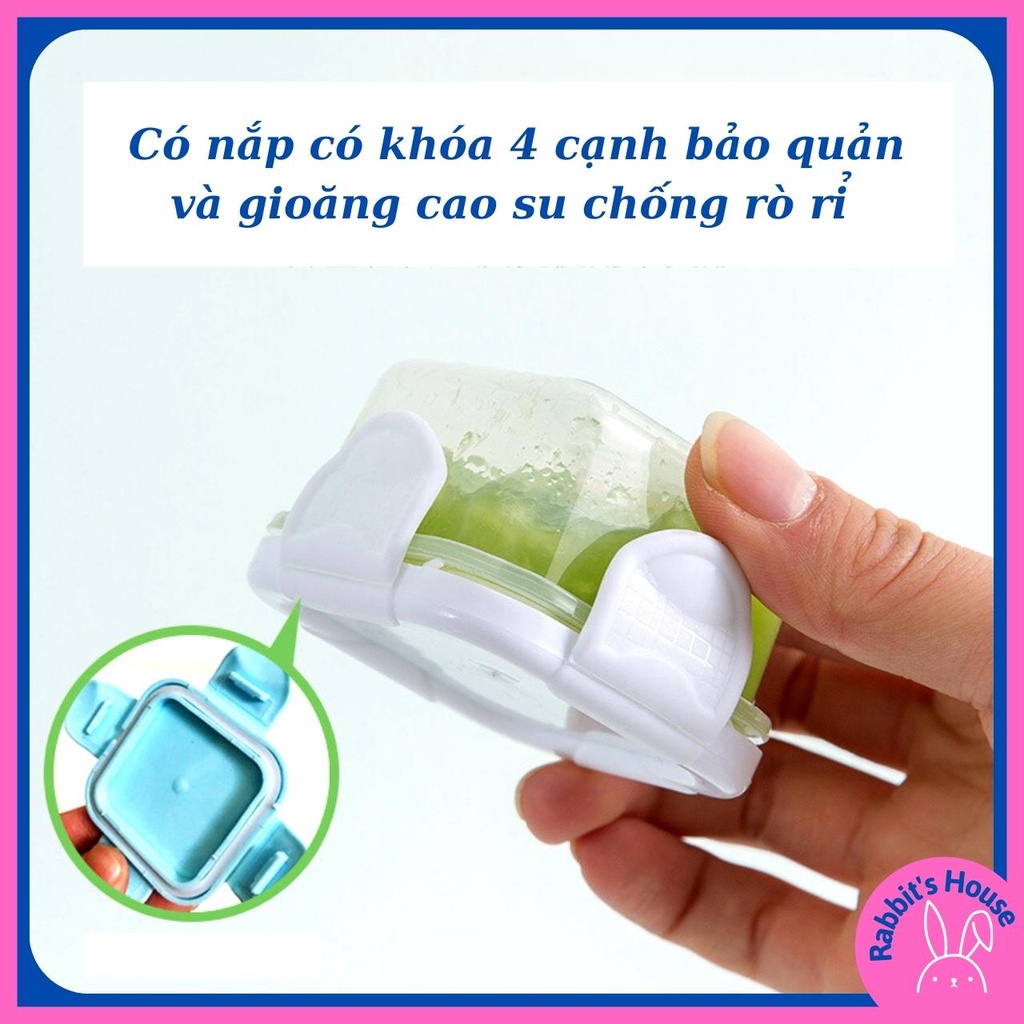 Hộp Trữ Đông, Khay Trữ Đông Có Nắp Bảo Quản Đồ Ăn Dặm Cho Bé Chống Rò Rỉ 60ml 150ml