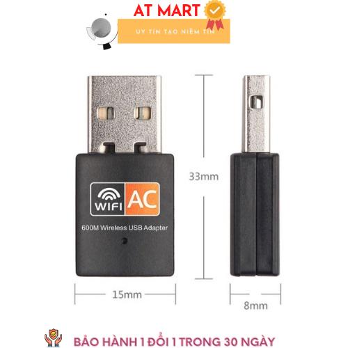 USB WiFi 5G dễ dàng với USB WIFI 600Mbps cho máy bàn PC và laptop, card mạng usb 5GHz không dâu
