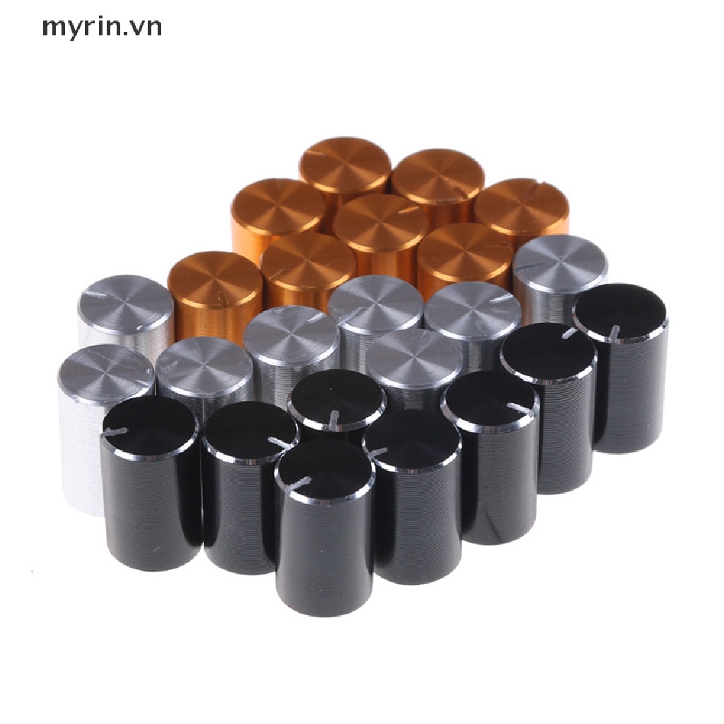 8 Nút Vặn Chiết Áp Điều Chỉnh Âm Lượng Bằng Nhôm 10 * 15mm 6mm