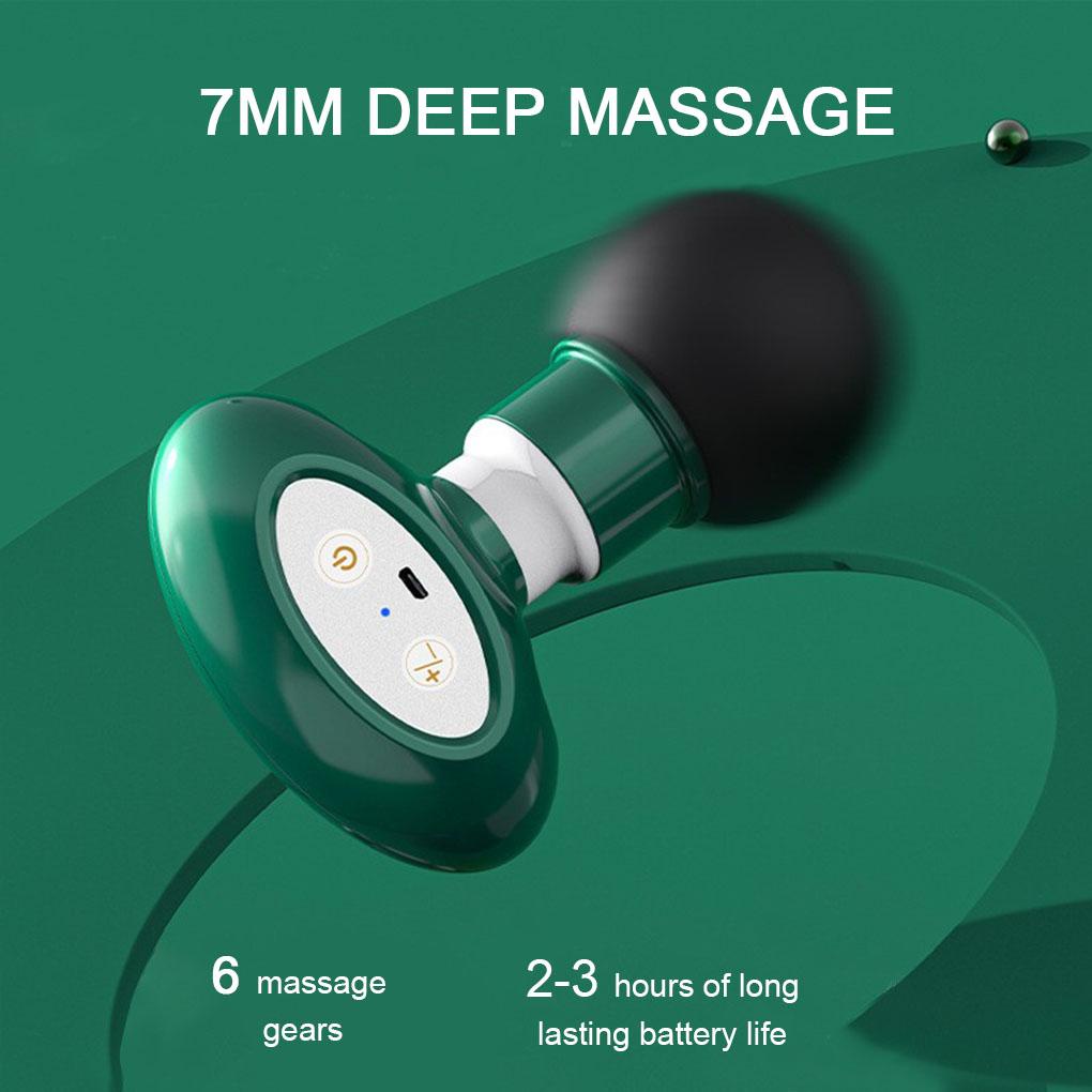 Máy Mát Xa Cơ Bắp 6 Bánh Răng Thư Giãn Cơ Thể Màu Hồng