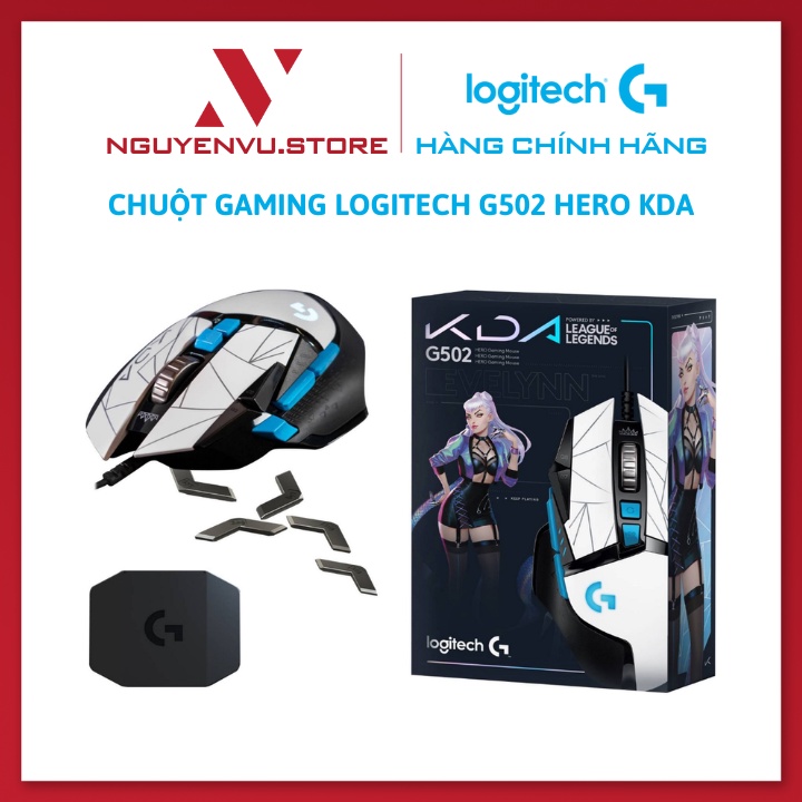 Chuột máy tính Gaming Logitech G502 Hero KDA - Hàng Chính Hãng