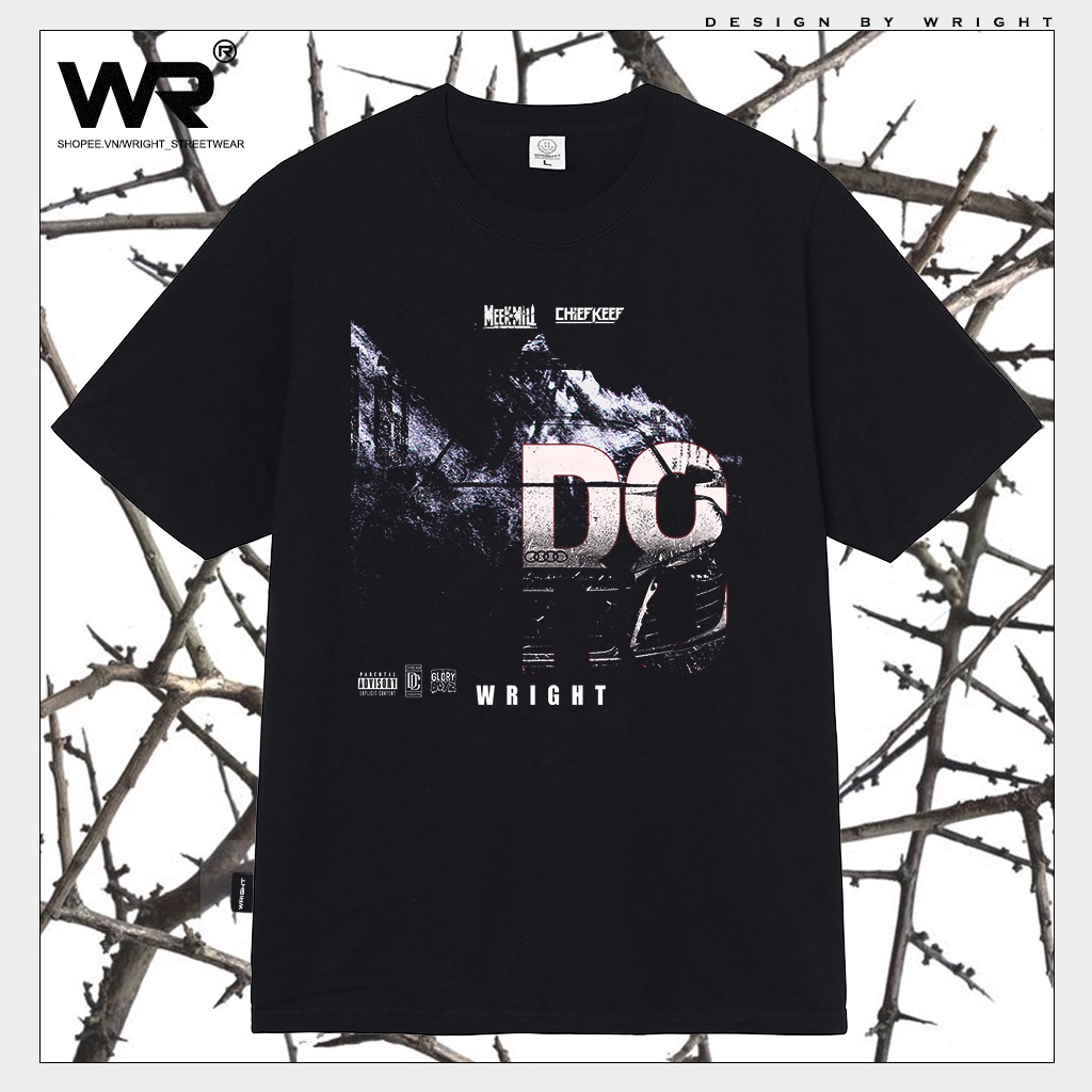KACK /Áo thun Wright Meek Mill and Chief Keef rapper DO phong cách streetwear form rộng cotton!