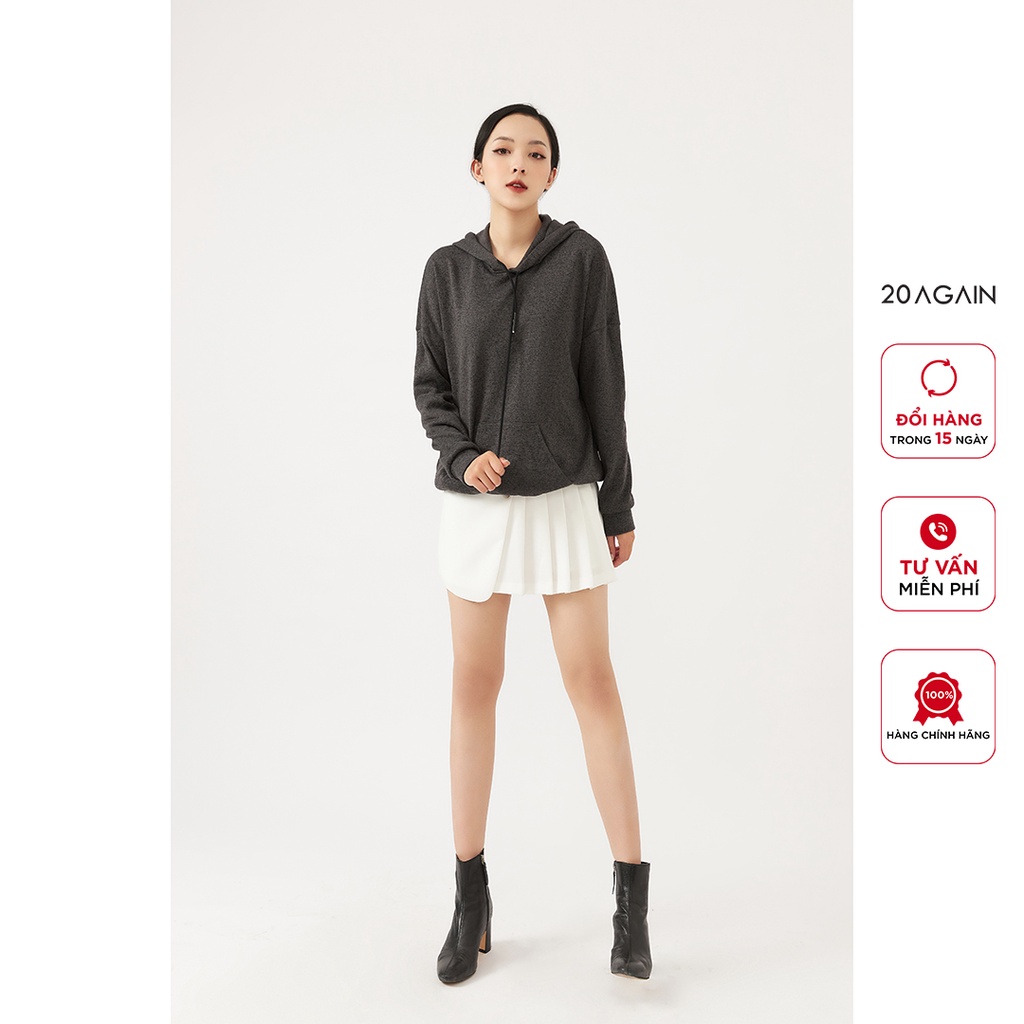 Áo hoodie nữ dài tay 20AGAIN, phong cách ulzzang, chất nỉ dày dặn ATA2172