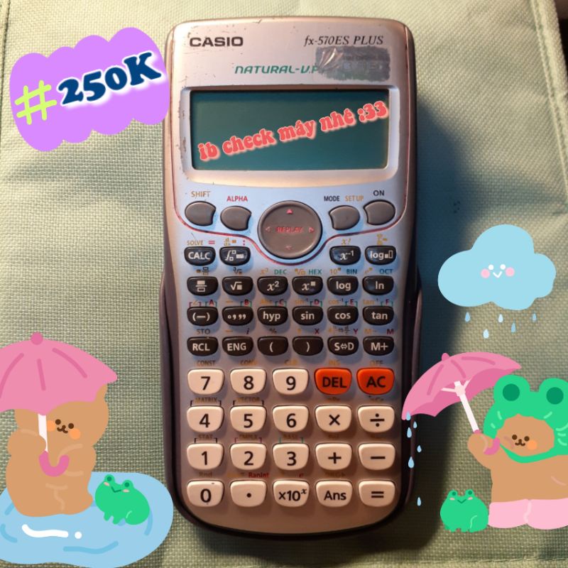 Máy tính Casio fx-570 ES PLUS ( pass cũ )