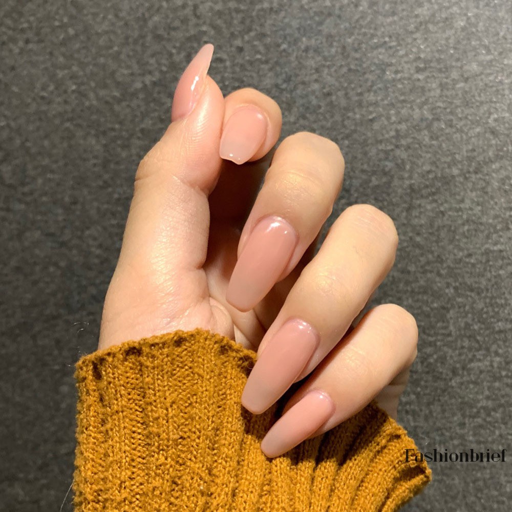 [Hàng mới về] Set móng tay giả màu hồng đáng yêu cho nữ