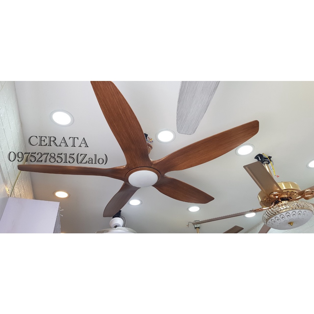 Quạt Trần 5 Cánh Dài Đường Kính 1m42 Promax Lõi Đồng 6 Cấp Độ Gió, 3 Chế Độ Đèn LED, Lắp Cho Mọi Không Gian