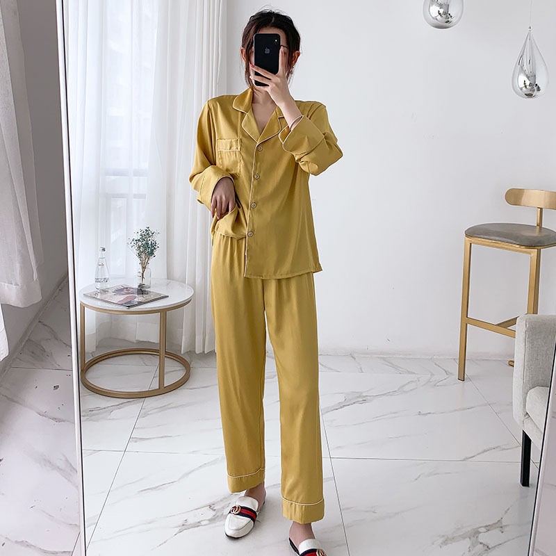 Bộ Đồ Ngủ Dài Tay Xinh Xắn Dành Cho Nữ 2020