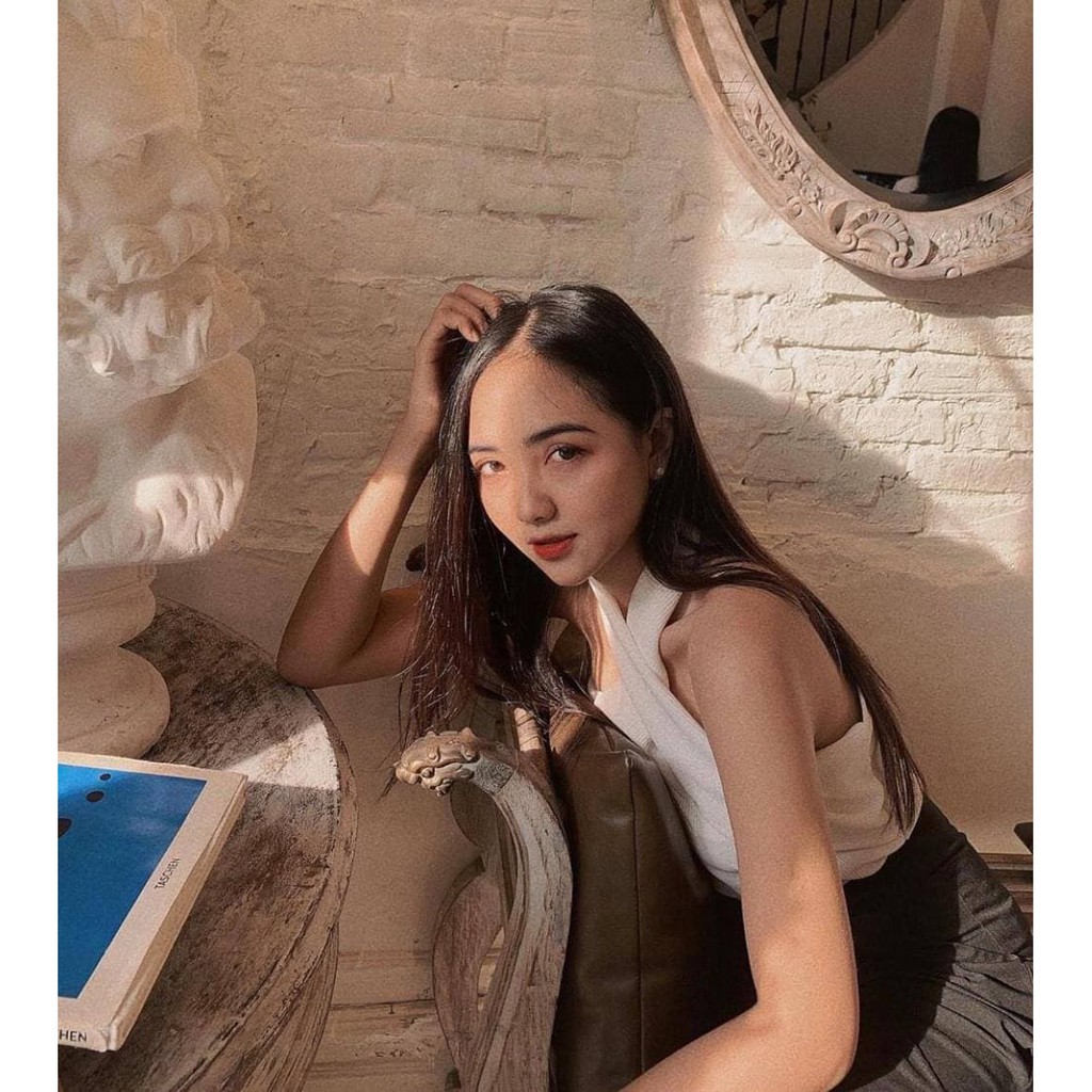 Áo Yếm Cổ Đắp Chéo (TRẮNG)