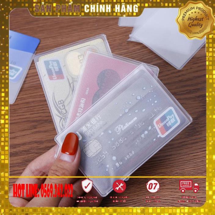Combo 10 vỏ bọc thẻ căn cước, thẻ tín dụng, bằng lái xe ATM trong suốt - Loại 1 (Mặt trong và mặt nhám)