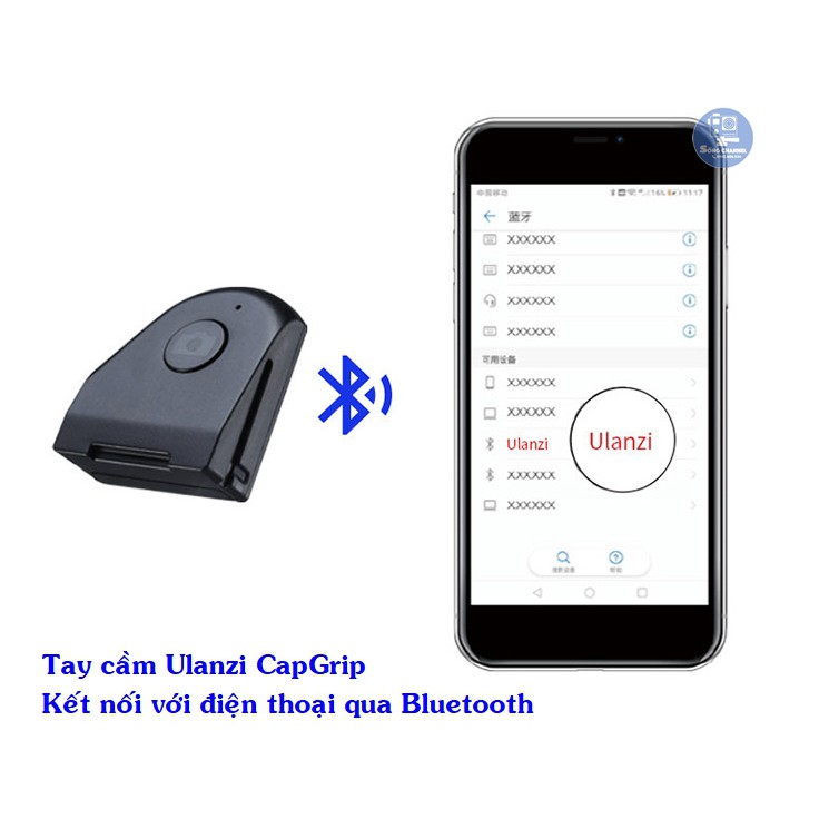 Tay cầm tích hợp chụp ảnh Bluetooth cho điện thoại Ulanzi Capgrip