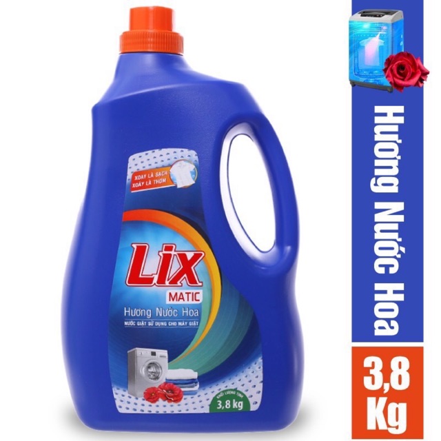 NƯỚC GIẶT LIX ĐẬM ĐẶC CAN 3.6kg- dành cho máy giặt cửa trước