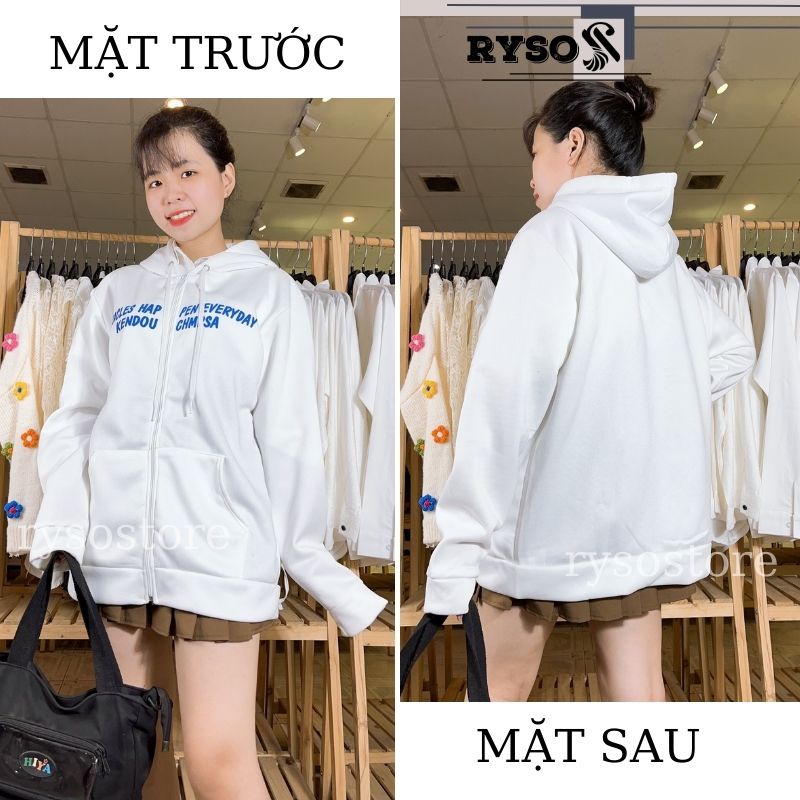 Áo khoác nỉ form rộng có khóa kéo unisex cao cấp chất nỉ bông dày dặn mặc cặp nam nữ phù hợp nhiều mẫu để lựa chọn