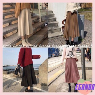 Chân váy midi xếp ly dài