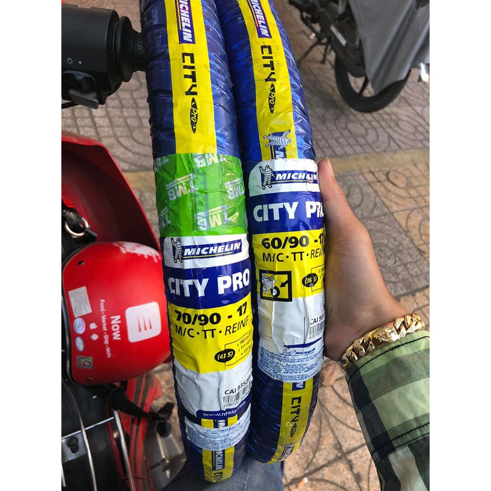 Vỏ Michelin City xài ruột Pro 60/90,70/90,80/90 - 17