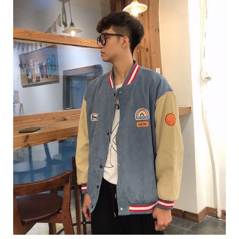 Áo khoác nhung bóng chày hàng dày dặn - kèm ảnh thật | BigBuy360 - bigbuy360.vn