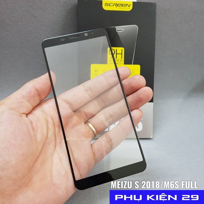 [Meizu M6S/S 2018] Kính cường lực FULL màn FULL keo Glass Pro+ 9H