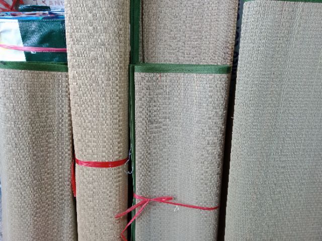 CHIẾU CÓI CỎ XUẤT KHẨU - MÀU XANH - GẬP ĐÔI. kt: 60cmx190cm- 1m6x1m9. 1m8x1m9