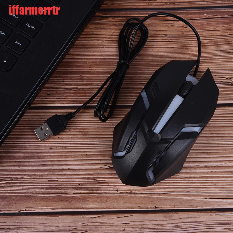 {iffarmerrtr}Wired Gaming Mouse Gamer Optical USB Computer Mouse Mice for PC Laptop Mouse LKZ