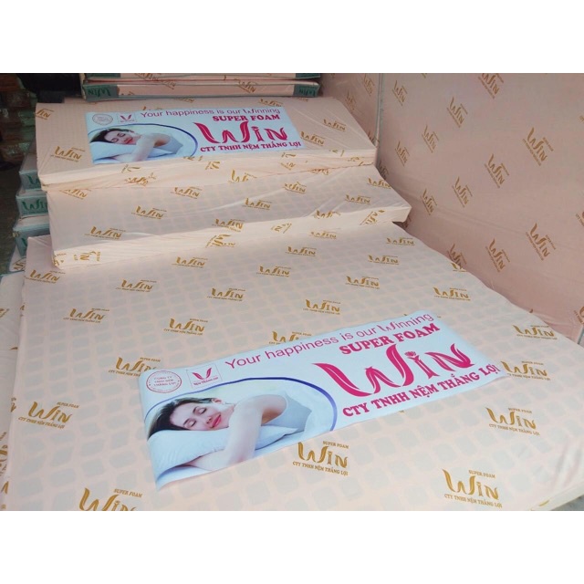 Nệm Cao Su SUPER FOAM WIN Thắng Lợi Chính Hãng 100% Kèm Quà Tặng 7 Món Cao Cấp, Bảo Hành 15 năm