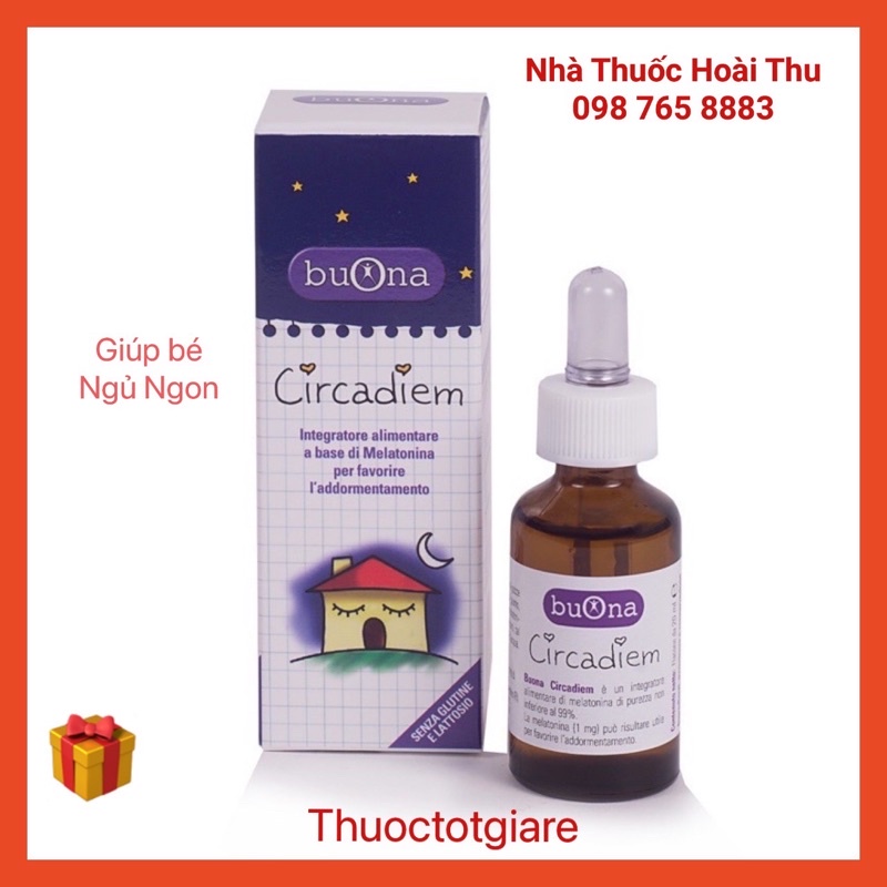 [ Quà Tặng] Siro ngủ ngon Buona Circadiem - Giúp bé ngủ ngon giấc ,hết quấy khóc đêm (Italy)