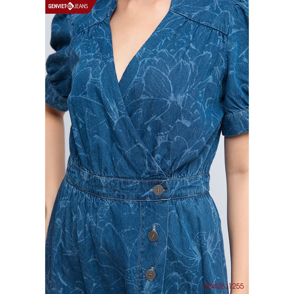 Đầm jeans nữ XD423J1255 GENVIET | BigBuy360 - bigbuy360.vn