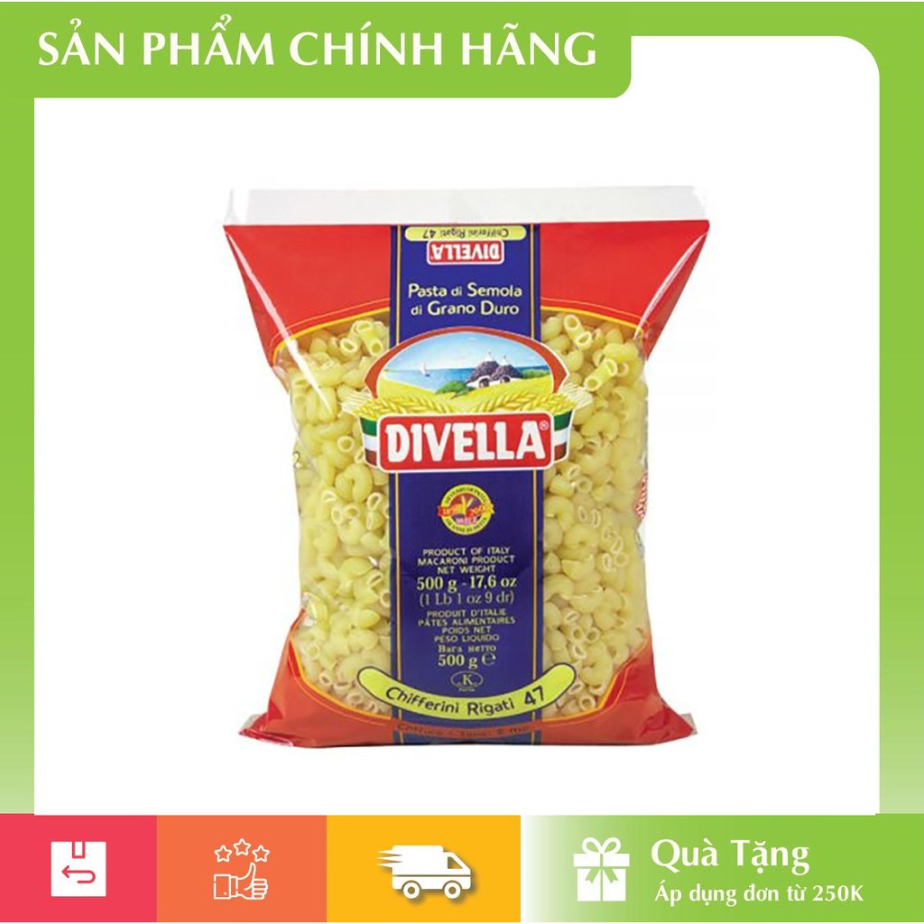 [Hàng Nhập Khẩu] Nui Divella Chifferini Rigati Số 47 (500g)