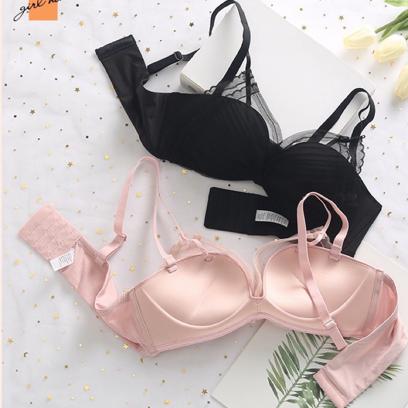 Bộ đồ lót ren sexy cao cấp CharmAiry nâng ngực, không gọng Nơ Đại Dễ Thương | BigBuy360 - bigbuy360.vn