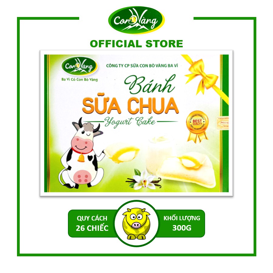 Bánh Sữa Chua Xốp Giòn Ba Vì Con Bò Vàng 300g