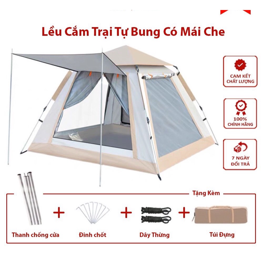 Lều du lịch - Lều picnic -Lều cắm trại camping chống mưa ( Thiết kế thêm lớp chống muỗi )
