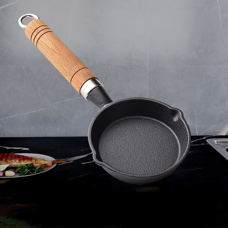 Chảo Chiên Trứng Ốp Lết Mini Bằng Sắt Chống Dính Đa Năng