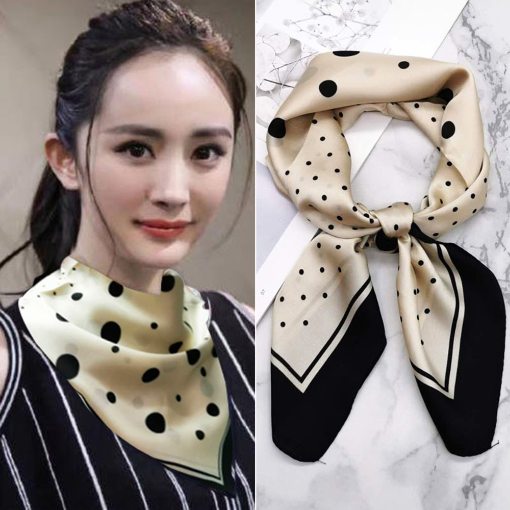 Khăn quấn cổ satin in họa tiết sáng tạo cho nữ 70cm | BigBuy360 - bigbuy360.vn