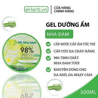 Gel nha đam dưỡng da & cấp ẩm 98% MILAGANICS phù hợp với da khô