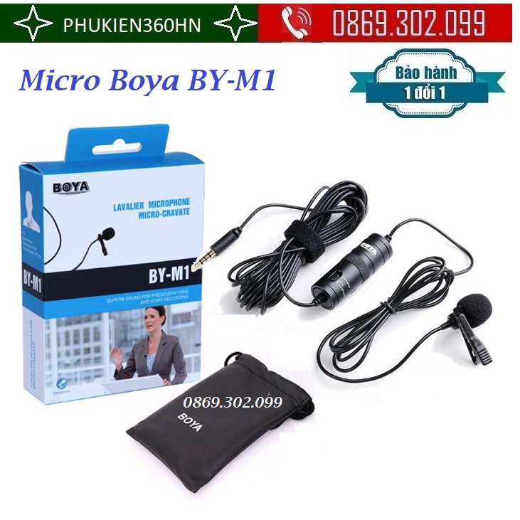 [Mã 155ELSALE giảm 7% đơn 300K] Micro cài áo Boya BY-M1