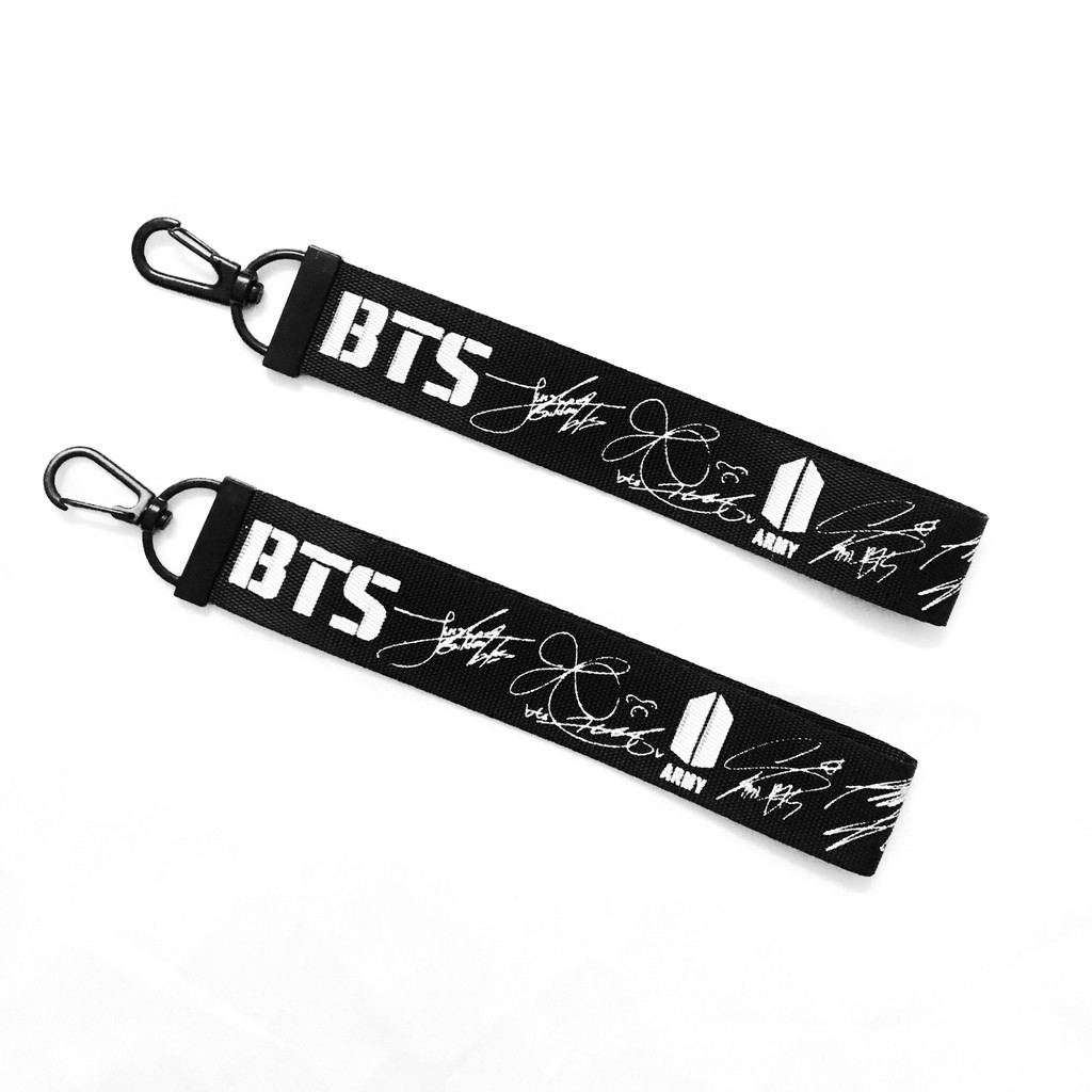 Móc khóa nametag chữ kí BTS - Army