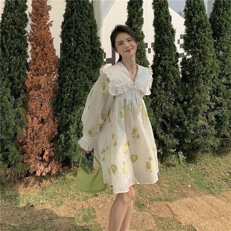 Đầm babydoll búp bê phong cách công chúa thời trang xuân hè Hàn Quốc