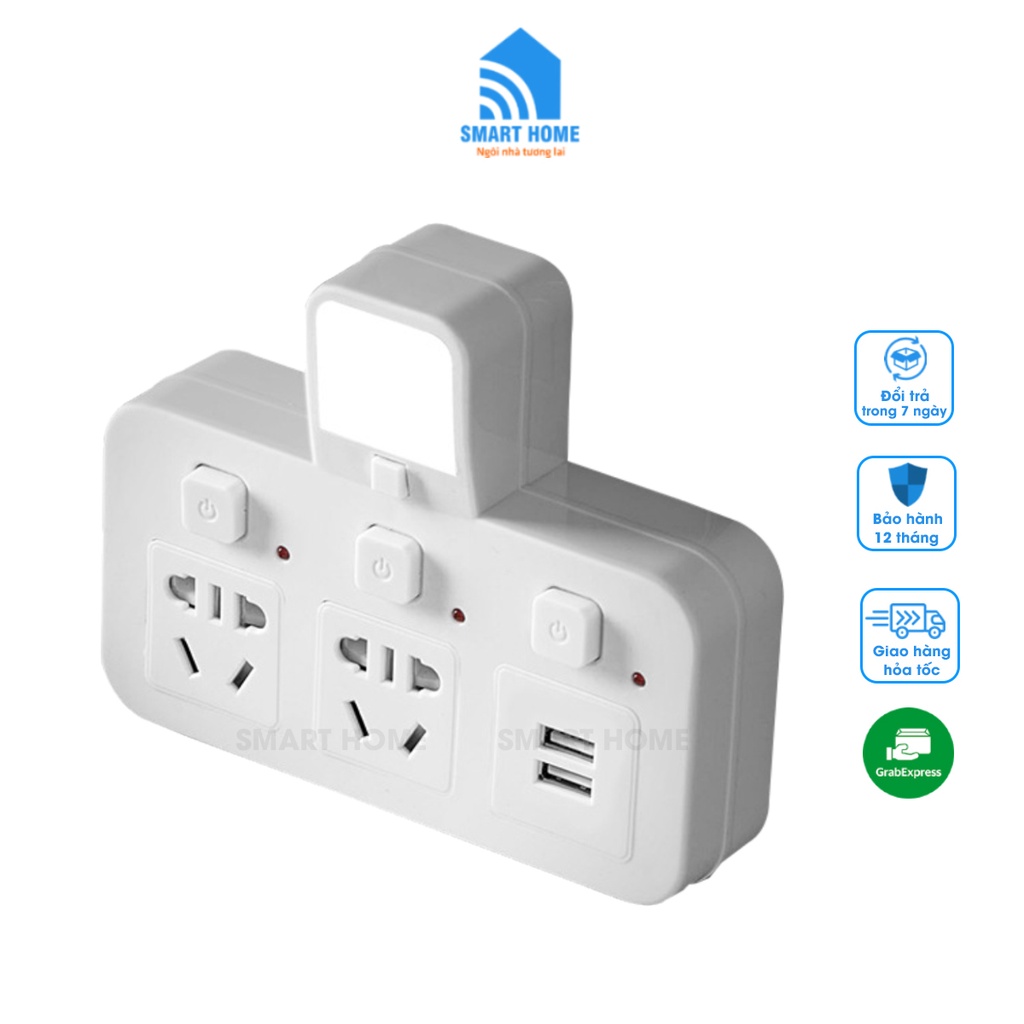 Ổ Cắm Điện Đa Năng Tích Hợp Đèn Ngủ và Cổng USB