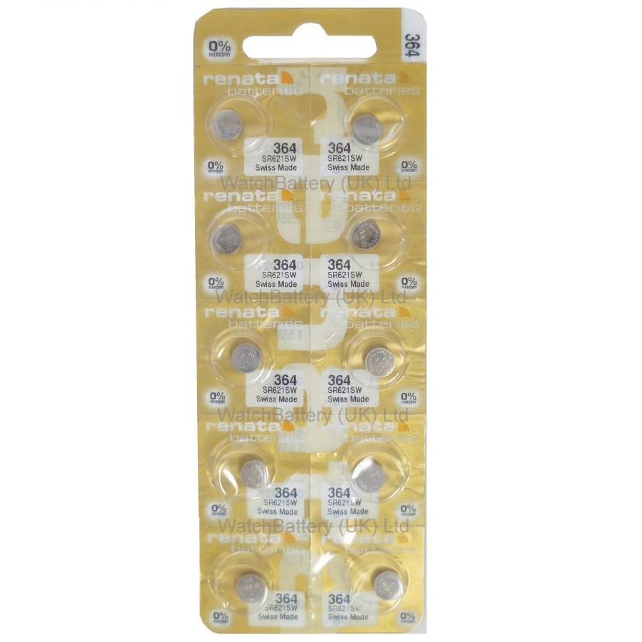 Pin Renata SR621SW - SR621 - 621 - 364 - AG1 - LR621 Dung Lượng Cao Của Thụy Sĩ - Pin Đồng Hồ Đeo Tay Cao Cấp