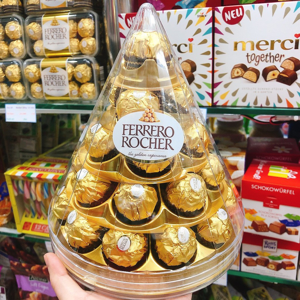 Socola Ferrero Rocher Ý hình tháp 350gr - mẫu mới 2024