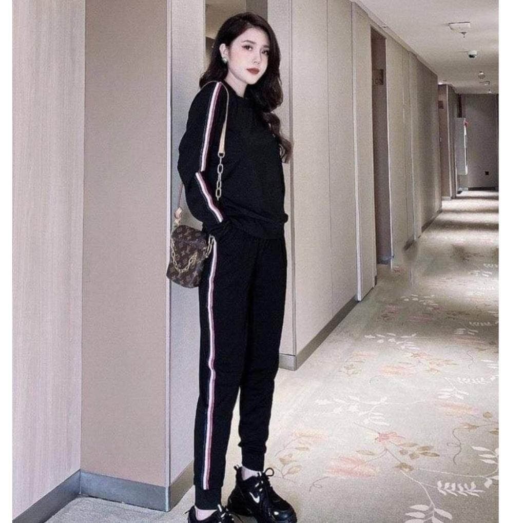 Đồ bộ nữ thu đông chất cotton đẹp loại 1 màu đen DE001 DBN228 | BigBuy360 - bigbuy360.vn