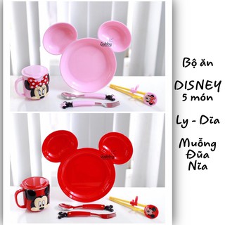 (SET QUÀ TẶNG) BỘ ĂN DẶM DISNEY CHO BÉ (MICKEY/MINNIE/ELSA/MC QUEEN)