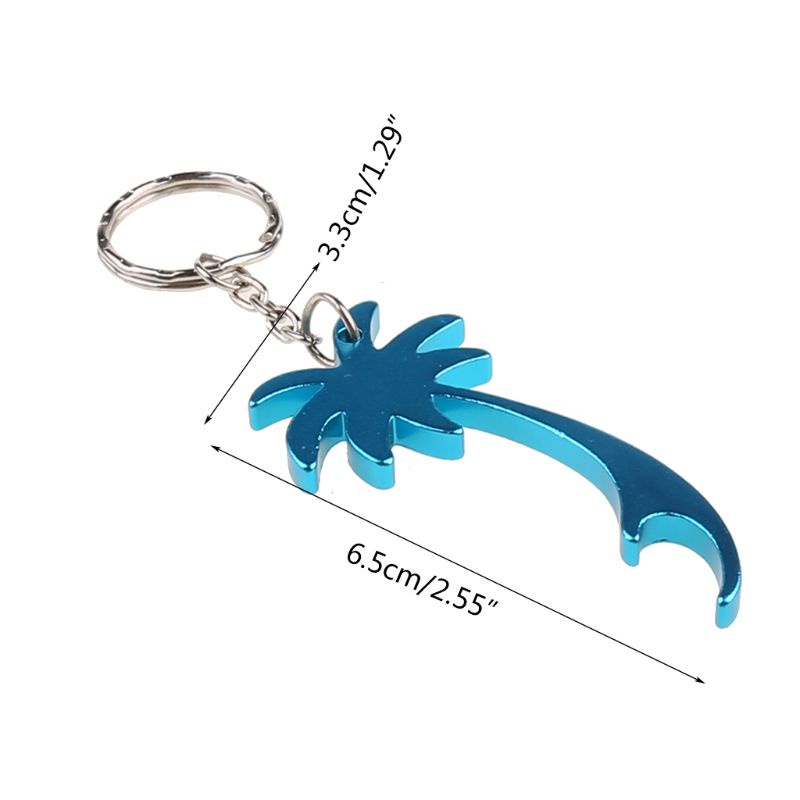 Dụng Cụ Mở Nắp Chai Bia Dạng Cây Cọ Bằng Nhôm Gắn Móc Khóa Tiện Lợi