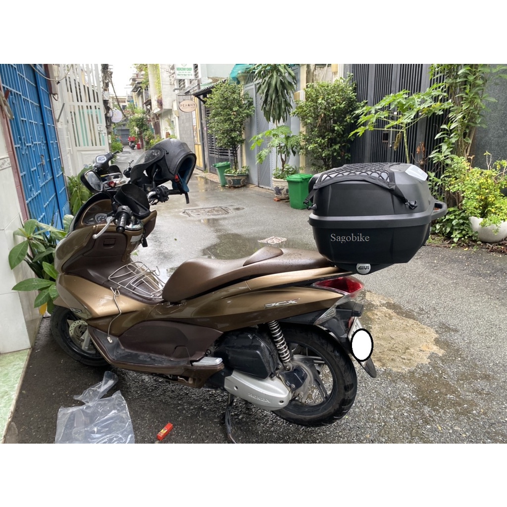 Thùng xe PCX 2010-2011, thùng Givi E43NTL_ADV, baga SRV PCX, hàng Givi chính hãng, bảo hành 2 năm