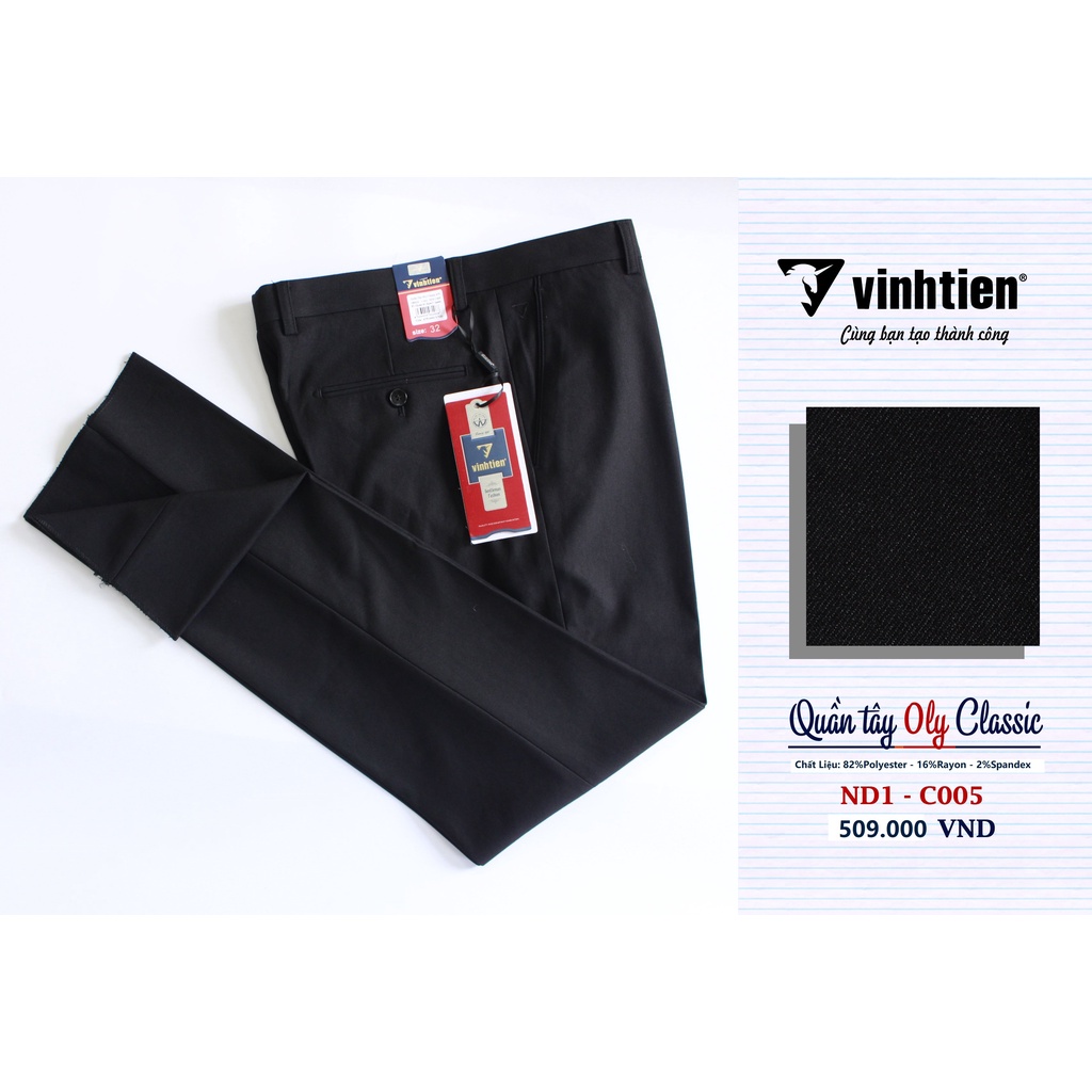 Quần Tây Nam Cao Cấp 0ly Classic Vĩnh Tiến 509 - Nhiều Màu