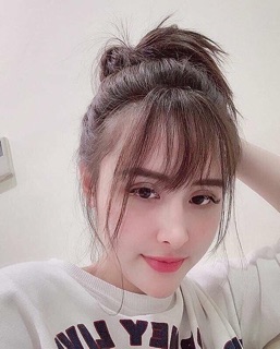 tóc mái mưa làm bằng tóc thật