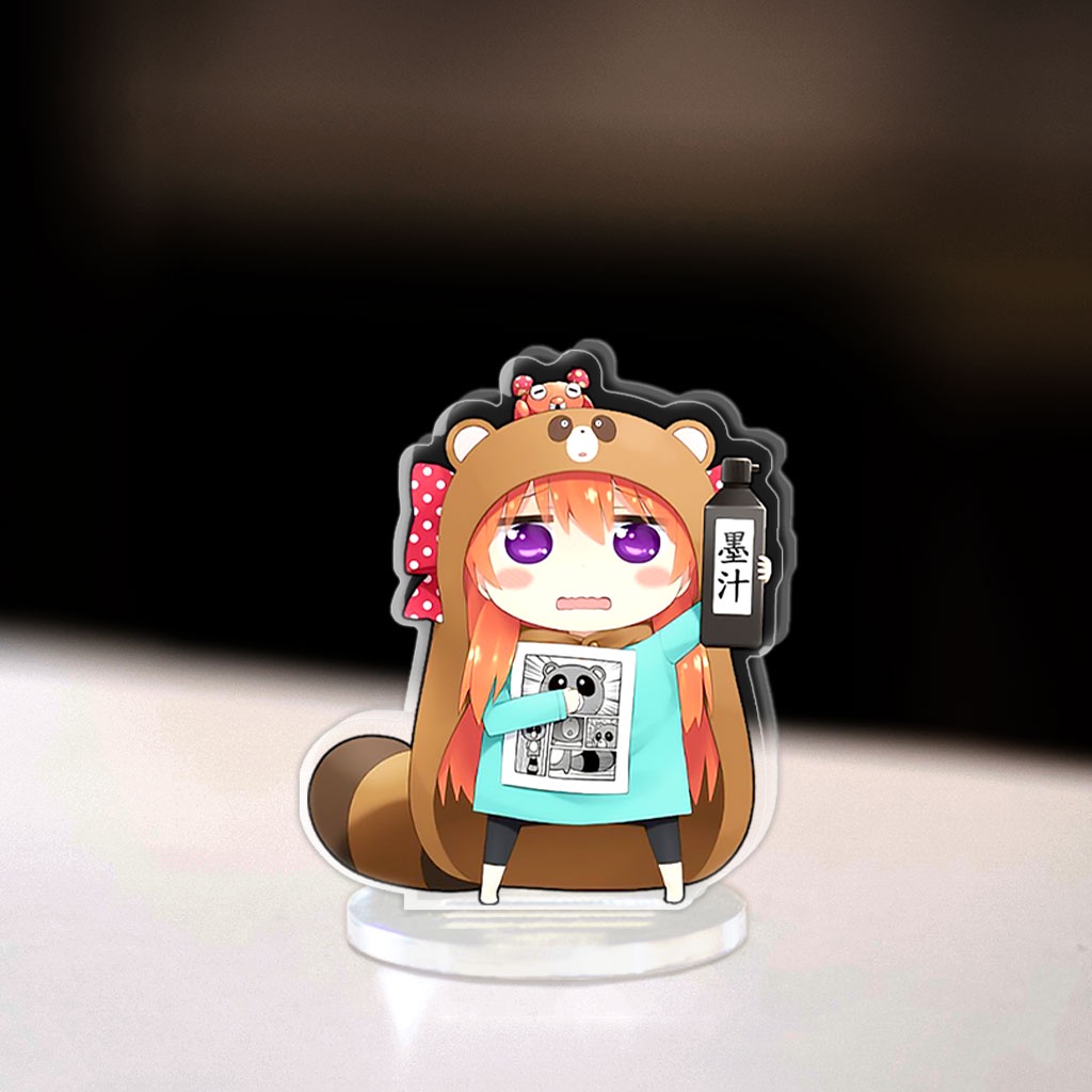 Mô hình Mini Himouto Umaru-chan Standee Chibi Manga Cô em gái hai mặt trang trí góc học tập cao 3cm phụ kiện HM Decor